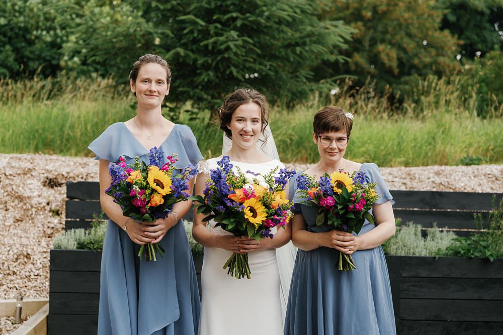 Aswanley Wedding Beth Sutton Photography Short Blue Bridesmaid Dresses