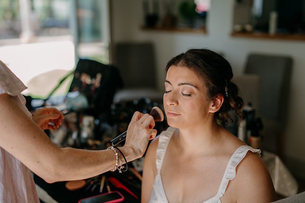 Haylands Barn Wedding Phoebe Rossi Photography Bride Makeup
