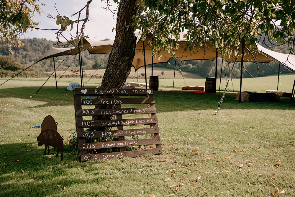Haylands Barn Wedding Phoebe Rossi Photography Wooden Pallet Sign