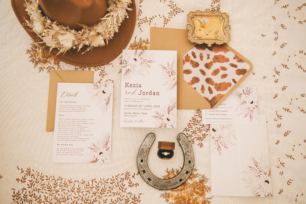 Boho Western Wedding Ideas Red Peacock Photography Invite Stationery Flowers