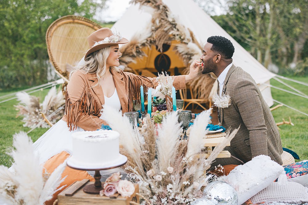 Boho Western Wedding Ideas Red Peacock Photography