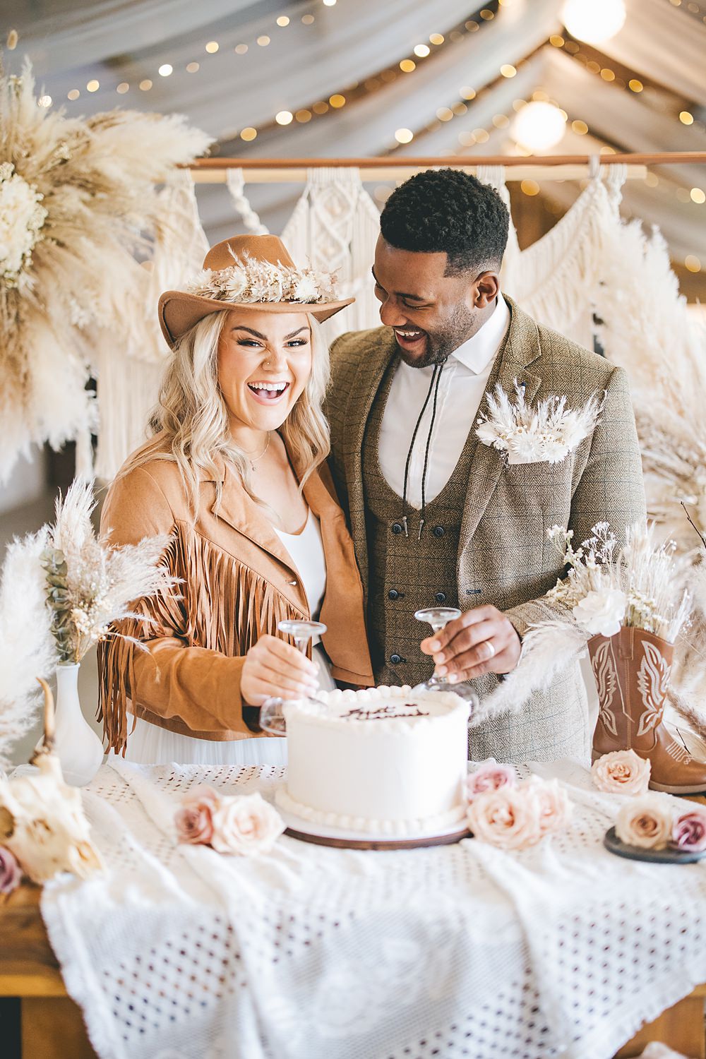 Boho Western Wedding Ideas Red Peacock Photography