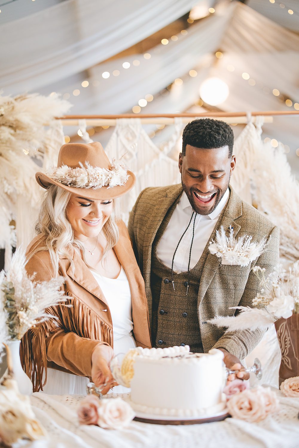 Boho Western Wedding Ideas Red Peacock Photography