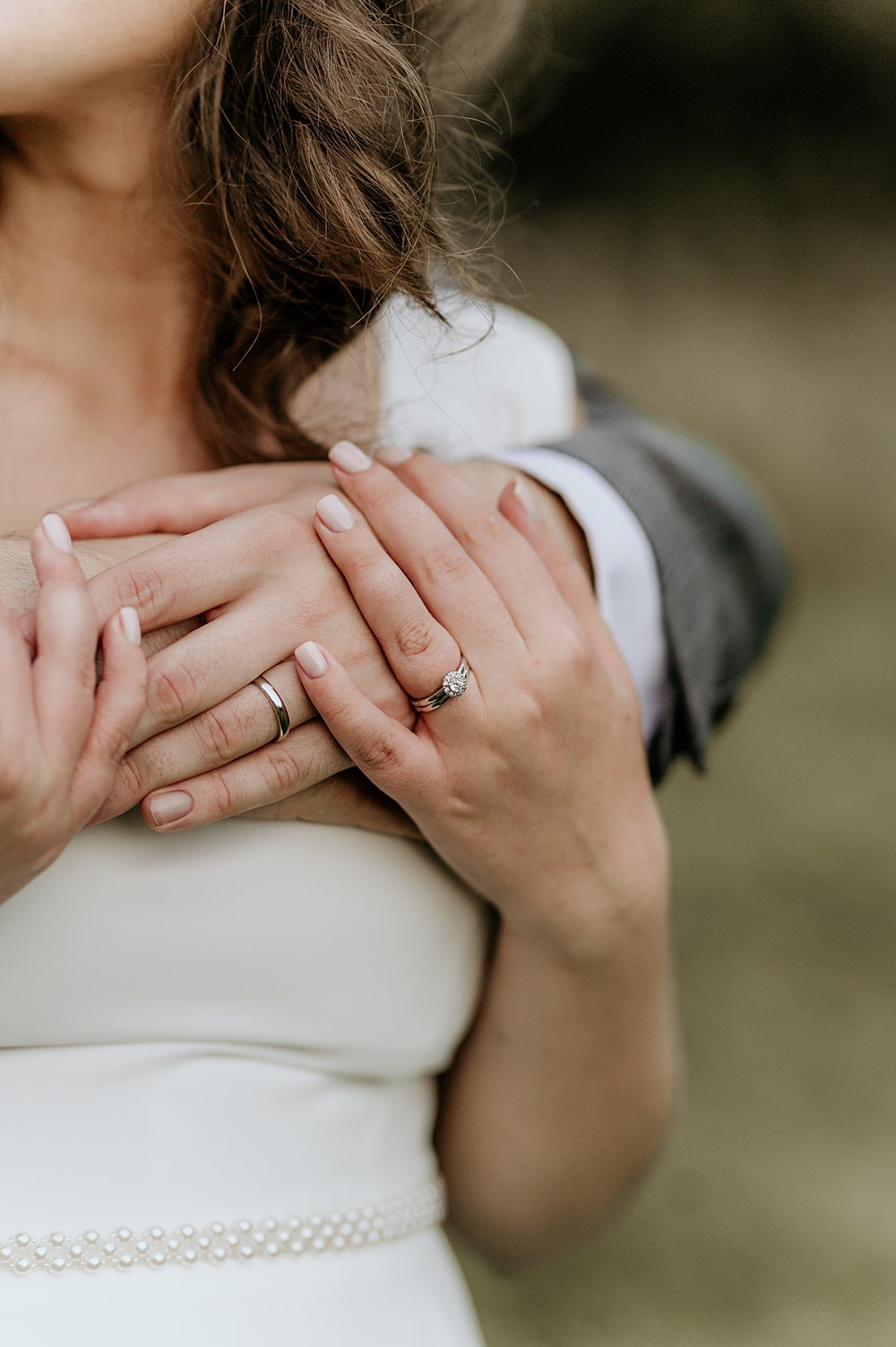 Cosy Romantic Wedding Hannah Shearman Photography Bride Groom Rings Nails