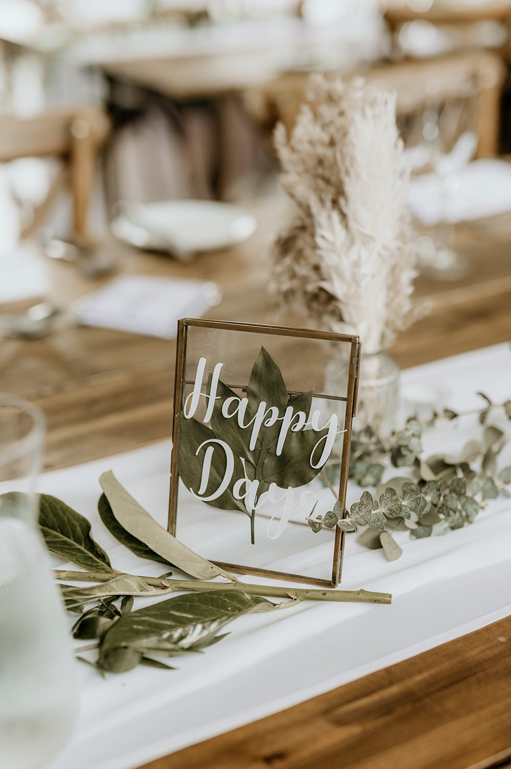 Cosy Romantic Wedding Hannah Shearman Photography Glass Frame Table Name Calligraphy