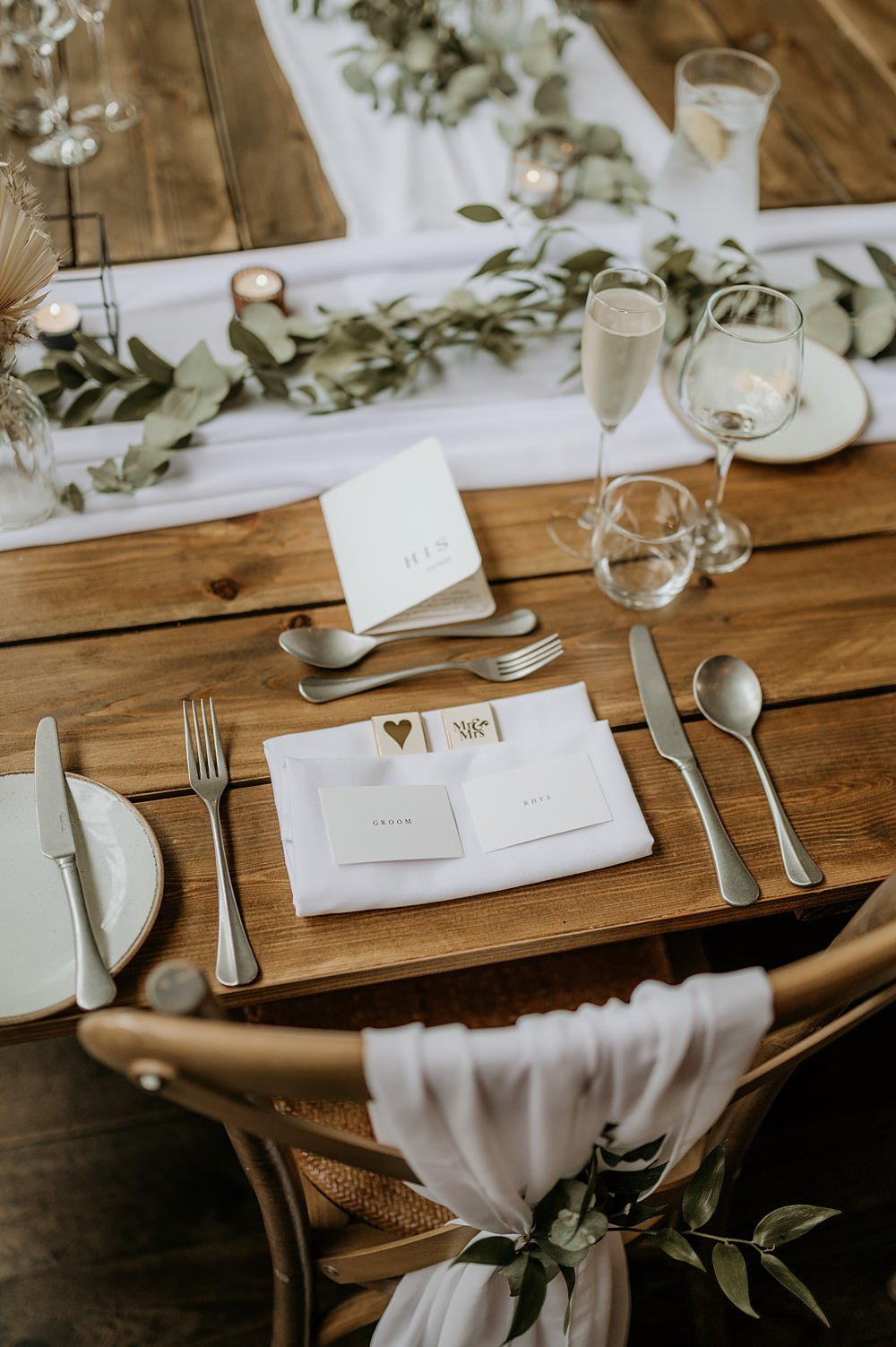 Cosy Romantic Wedding Hannah Shearman Photography Rustic Place Setting Decor Simple