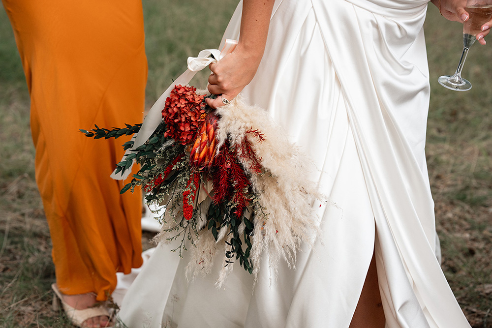 Harewood Forest Wedding Clearly Wild Photography Dried Flowers Bouquet