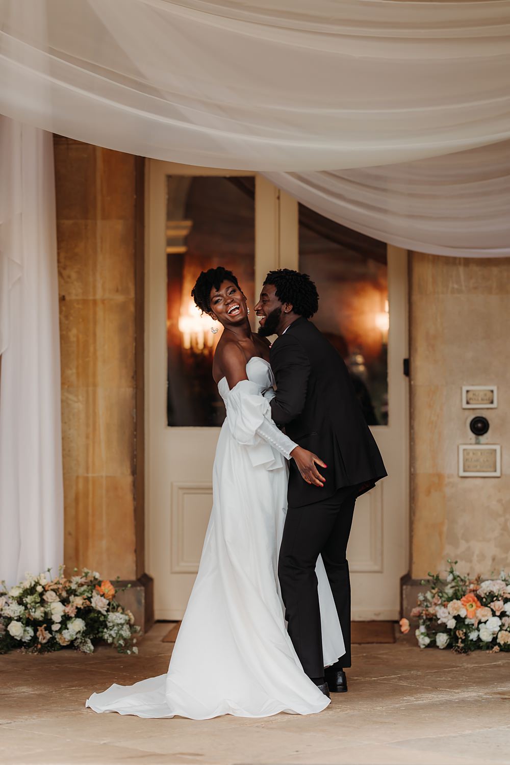 Luxury Elegant Wedding Ideas Esther Louise Triffitt Photography Ceiling Drapes Fabric Deco