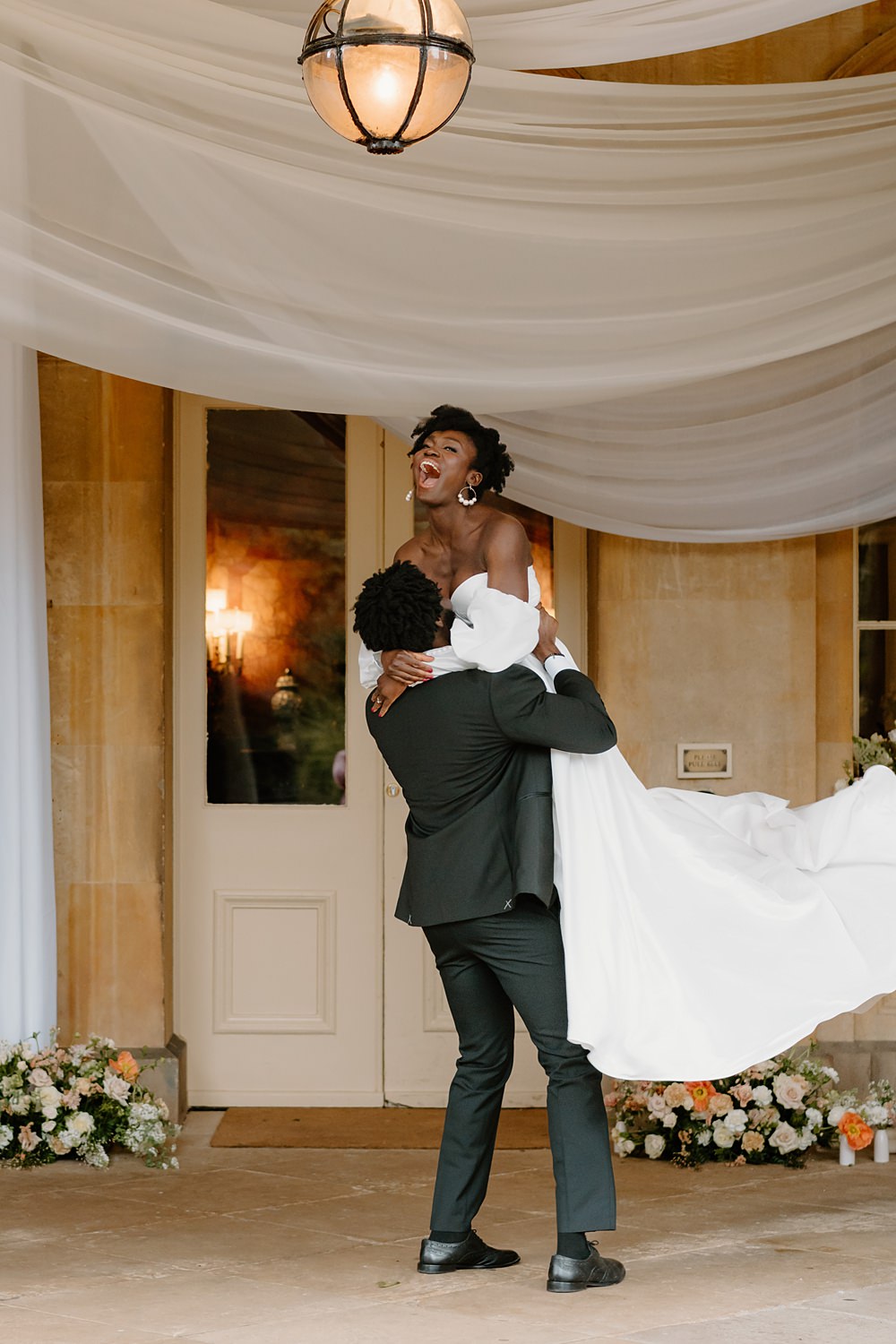 Luxury Elegant Wedding Ideas Gina Fernandes Photography Ceiling Drapes Fabric Decor
