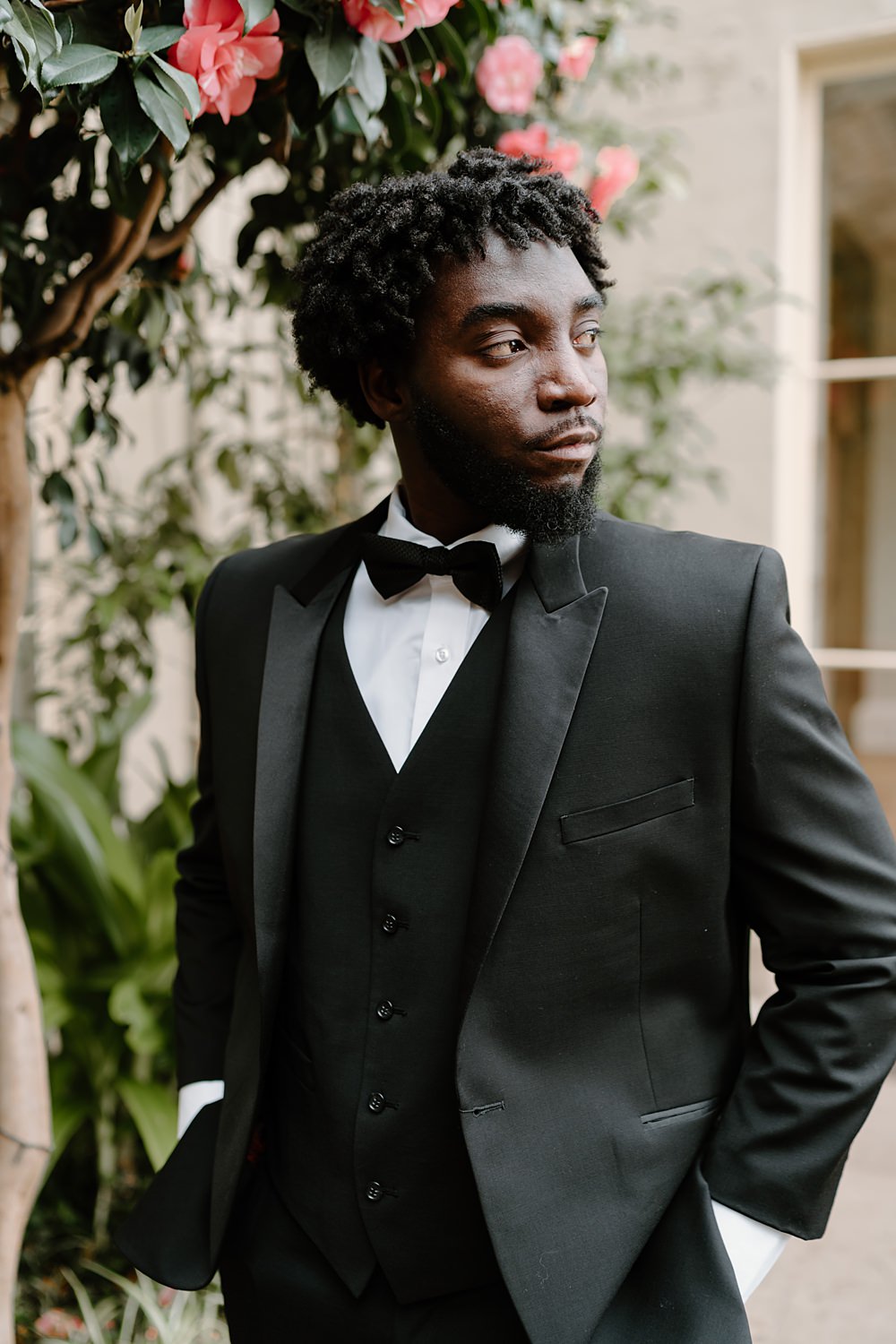 Luxury Elegant Wedding Ideas Gina Fernandes Photography Groom Black Suit Bow Tie Tuxedo