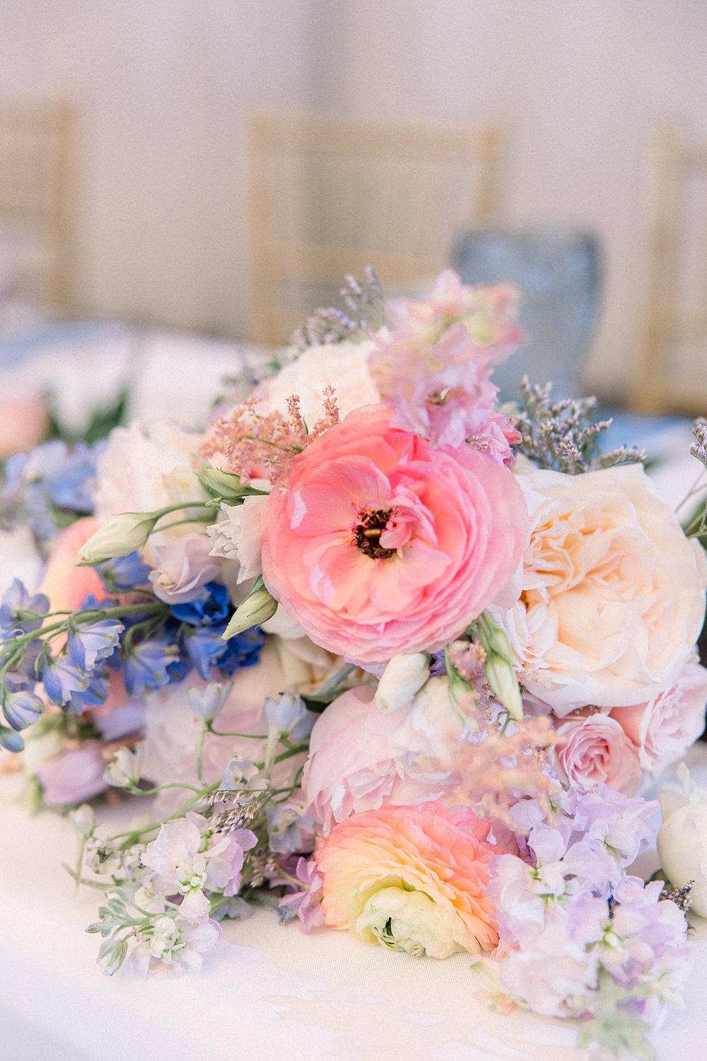 Mankin Mansion Wedding Willow Britt Studios Bouquet Flowers Bride Pastel Pink Blue Peach