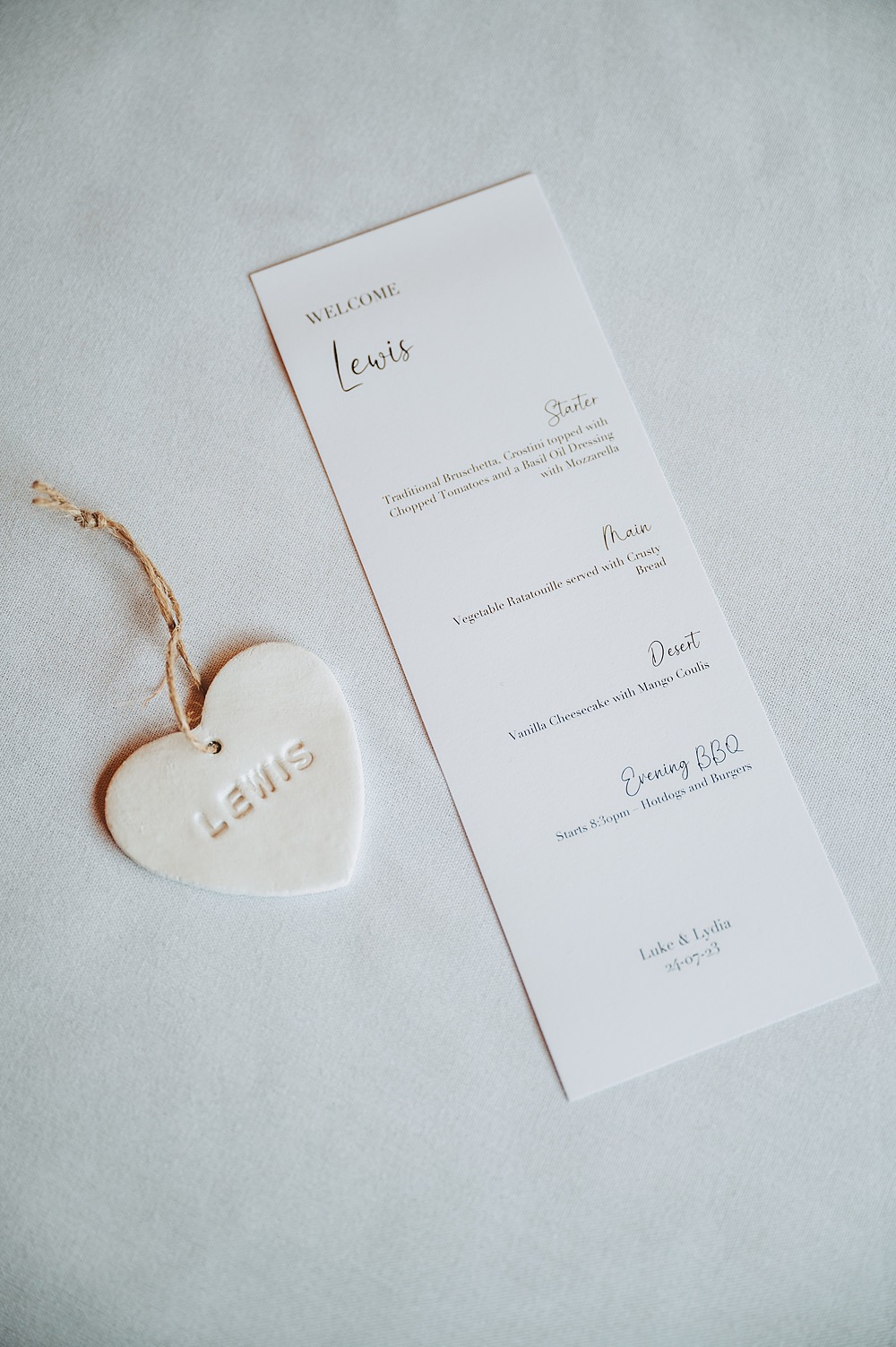 Manor House Wedding Cotswolds Cotswold Pictures Menu Card Heart Place Name