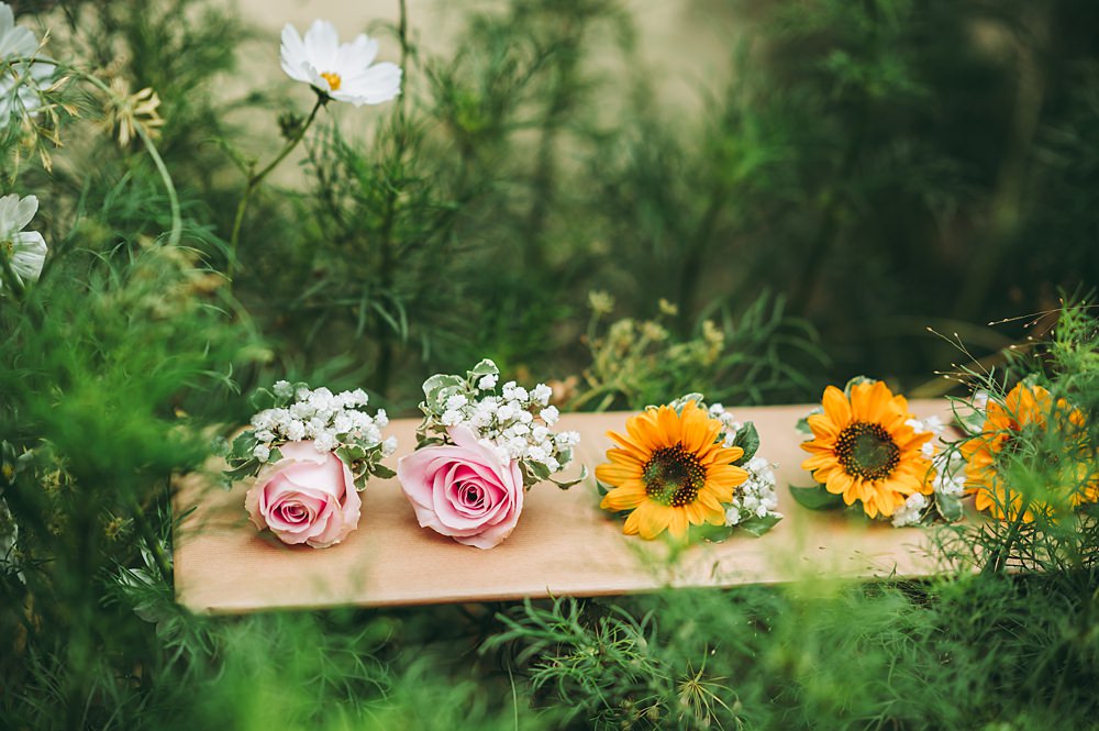 Manor House Wedding Cotswolds Cotswold Pictures Sunflower Buttonhole Rose