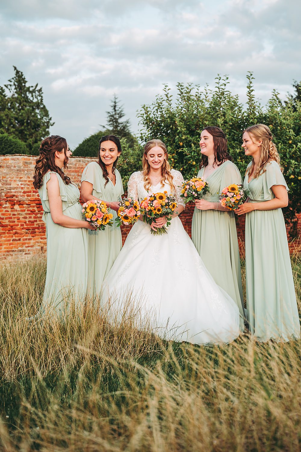 Manor House Wedding Cotswolds Cotswold Pictures Sage Green Bridesmaid Dresses