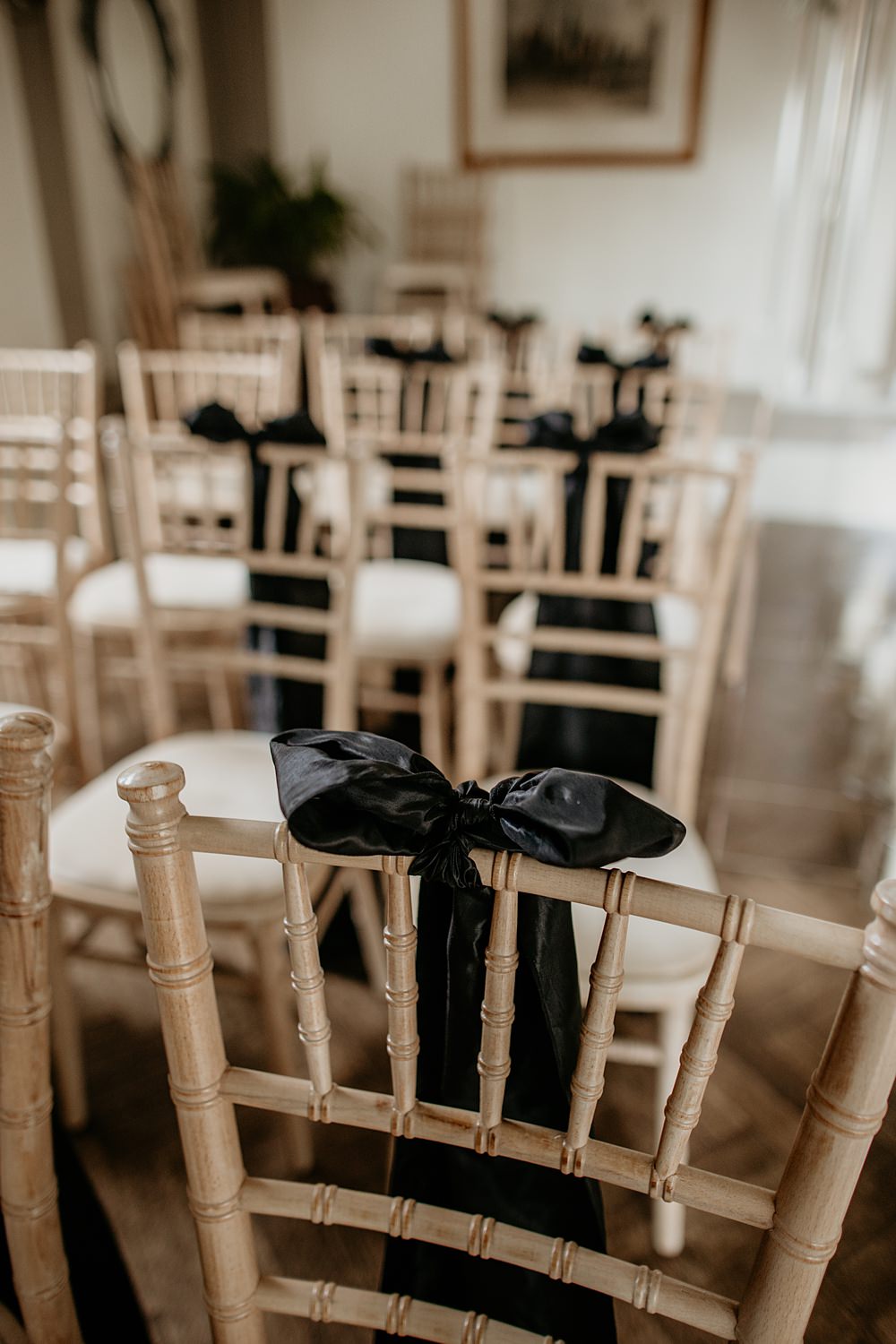 Black Bow Wedding Ideas Ginger Jam Photography Chair Backs Decor
