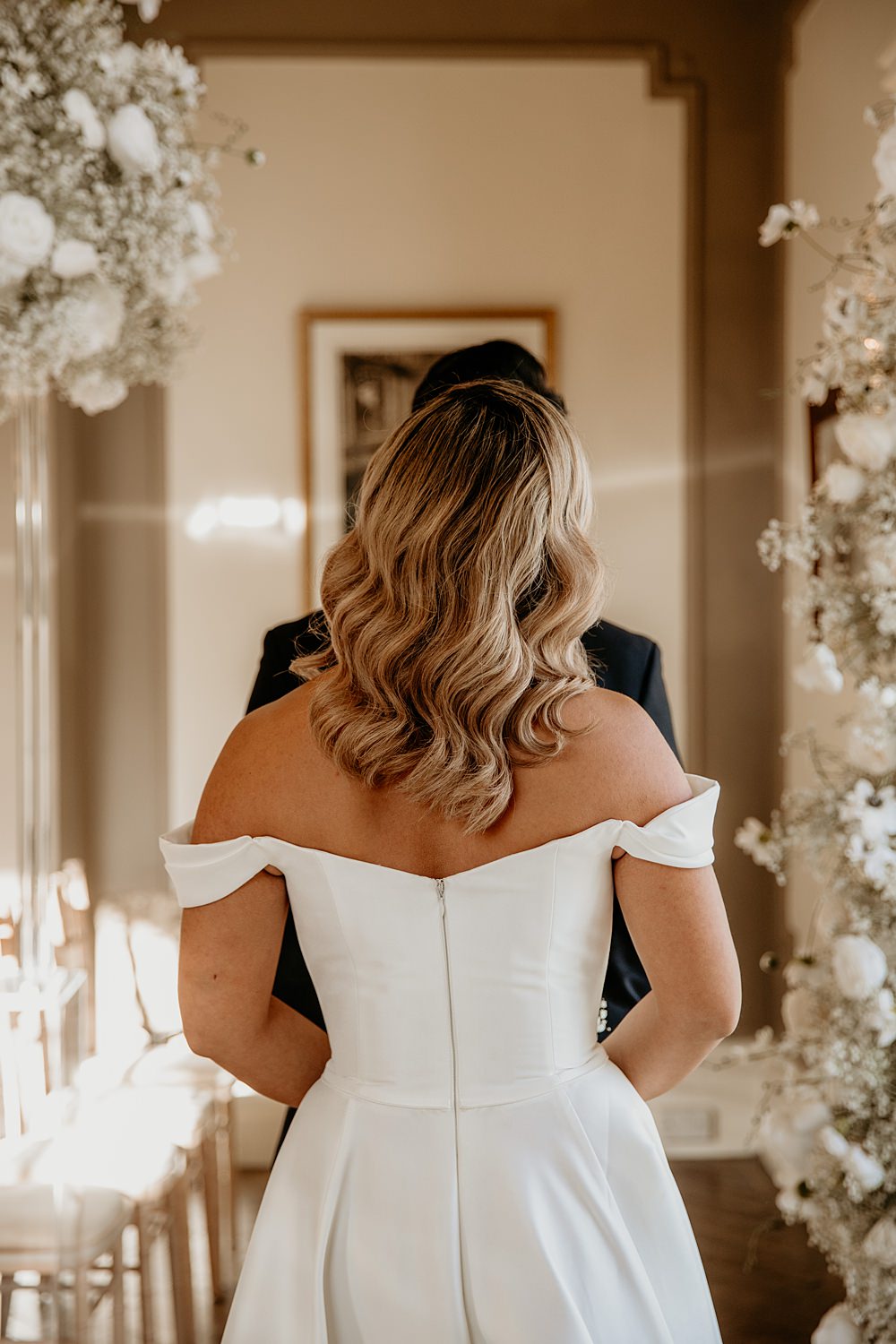 Black Bow Wedding Ideas Ginger Jam Photography Bridal Hairstyle Waves