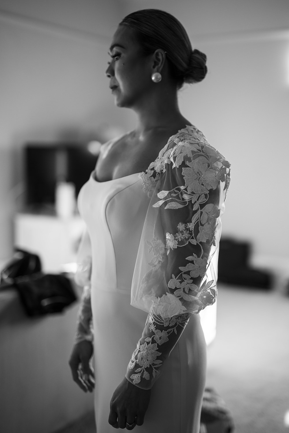 Black Bow Wedding Ideas Ginger Jam Photography Dress Bride Lace Sleeves