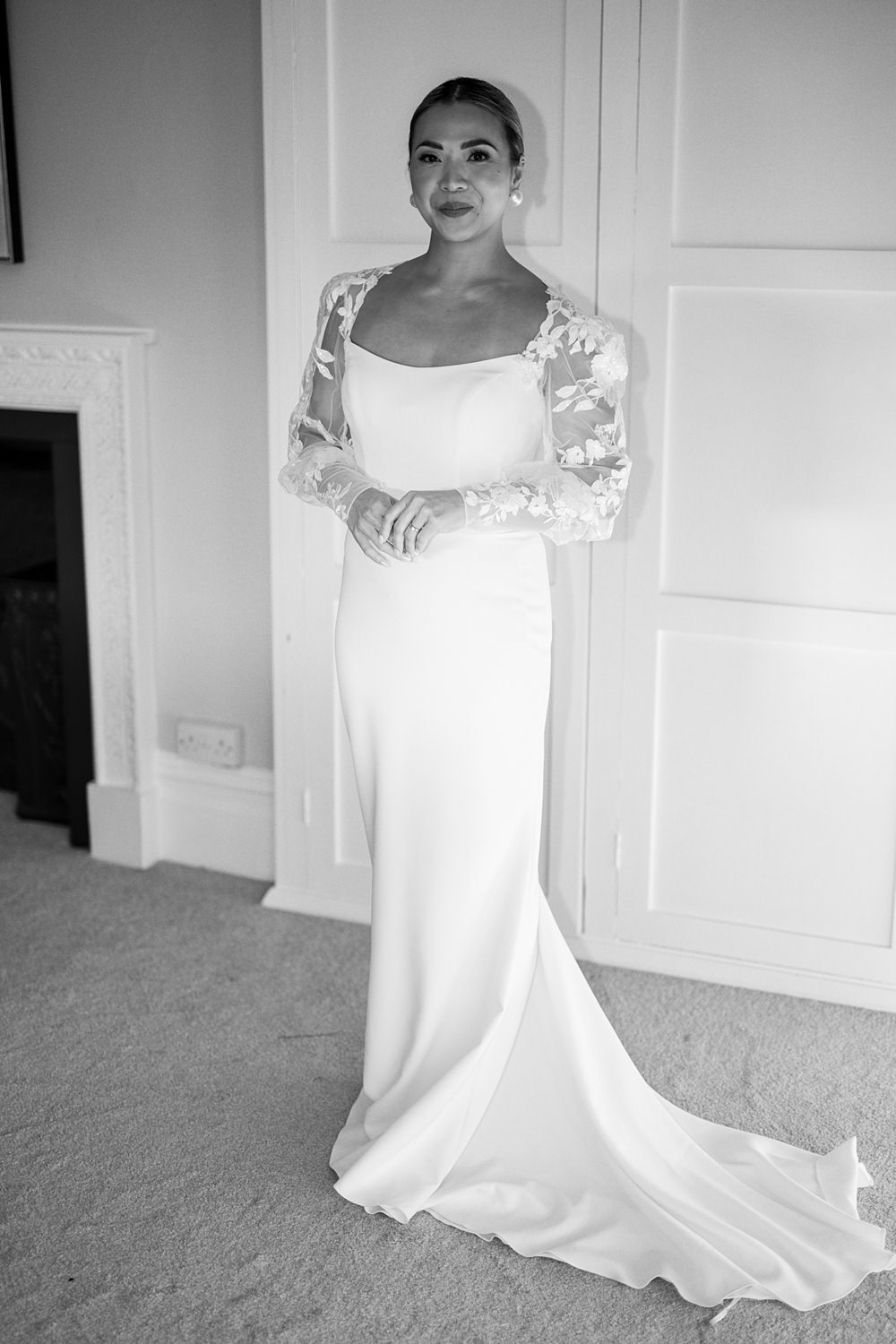 Black Bow Wedding Ideas Ginger Jam Photography Dress Bride Lace Sleeves