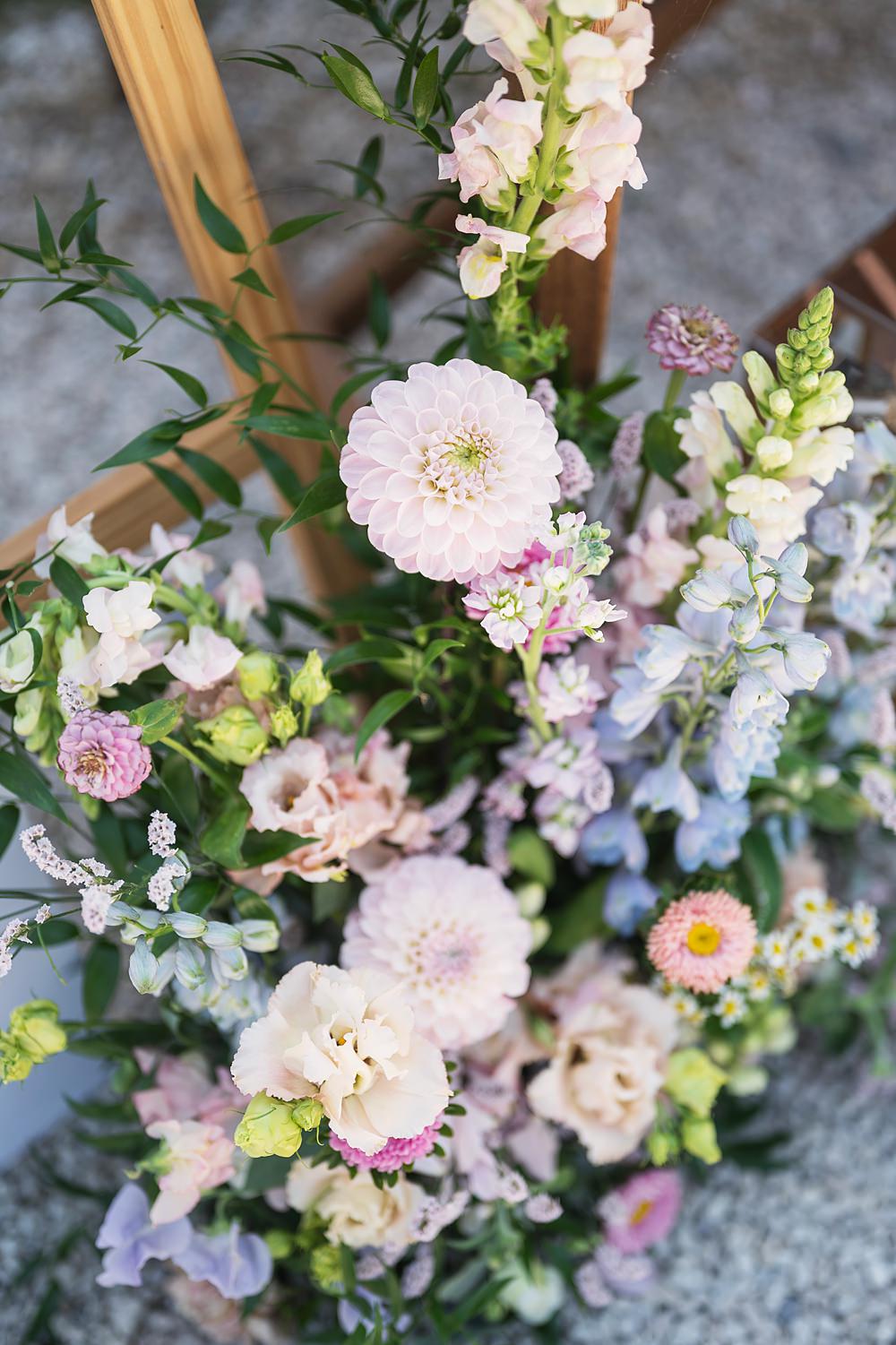 Chateau St. Michel Wedding Awardweddings Floor Flower Arangement