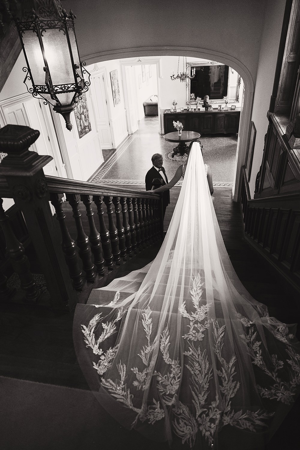Chateau St. Michel Wedding Awardweddings Strap Lace Tulle Dress Bride Pronovias Veil