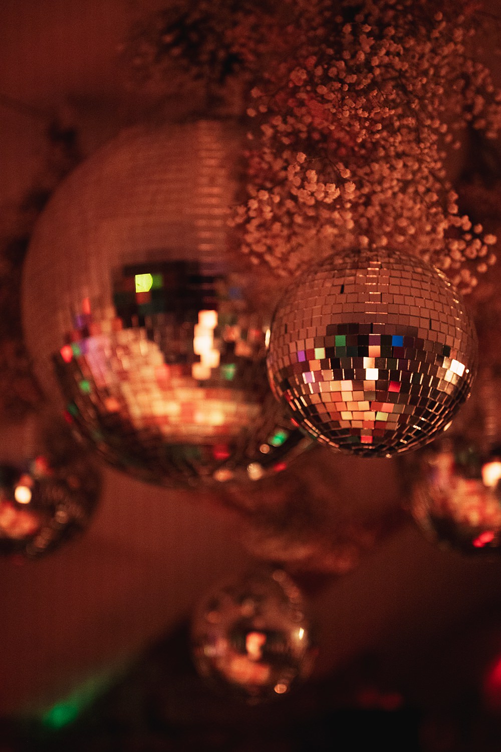 Chateau St. Michel Wedding Awardweddings Disco Ball Decor