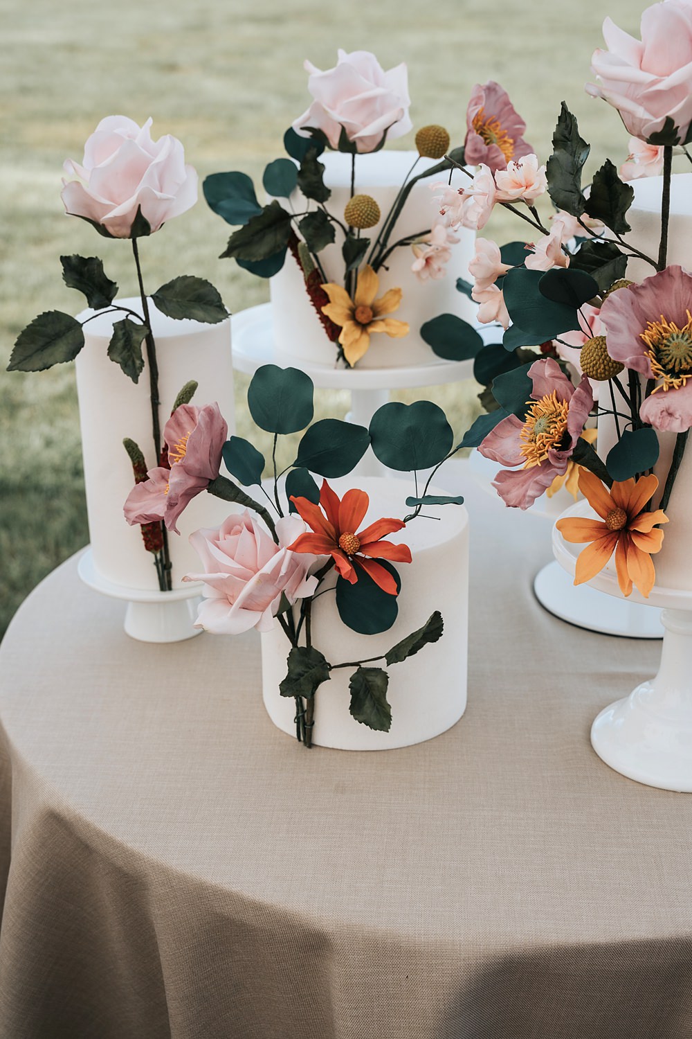 Cottagecore Wedding Ideas Melanie Barnfield Photography Floral Cakes Colourful Flowers