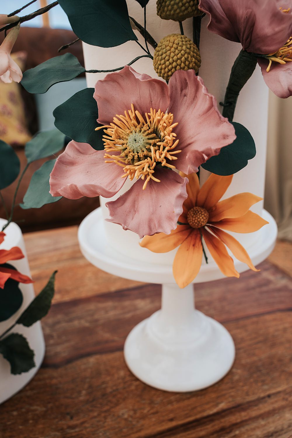 Cottagecore Wedding Ideas Melanie Barnfield Photography Floral Cakes Colourful Flowers
