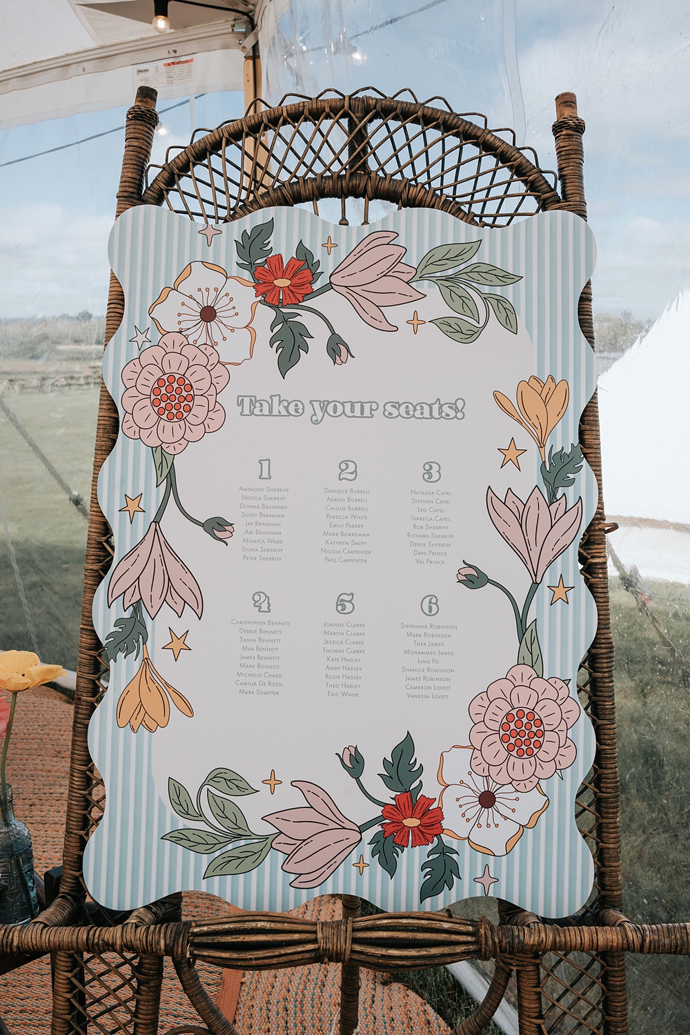 Cottagecore Wedding Ideas Melanie Barnfield Photography Floral Gingham Table Plan
