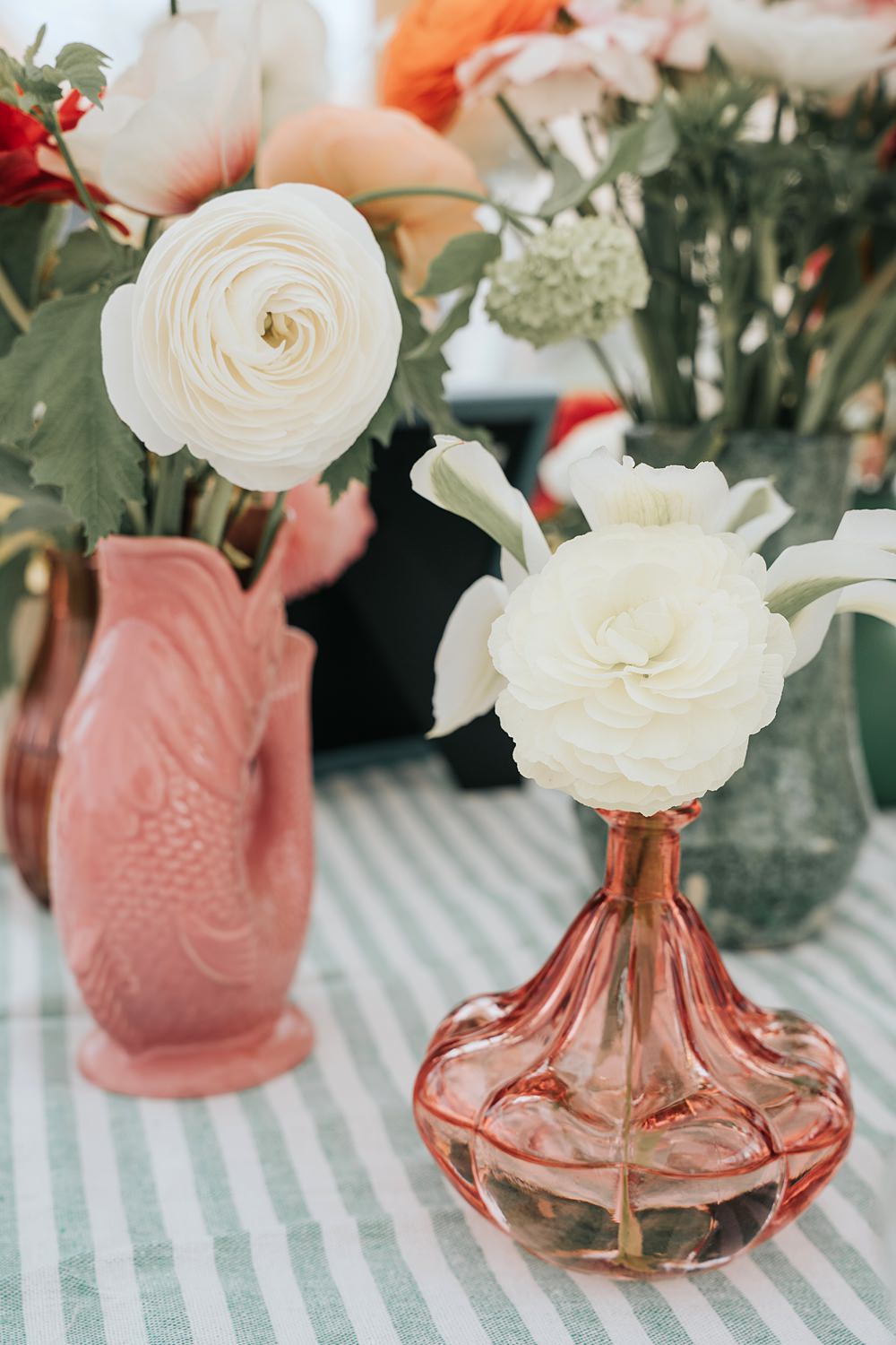 Cottagecore Wedding Ideas Melanie Barnfield Photography Flowers Colourful Vases