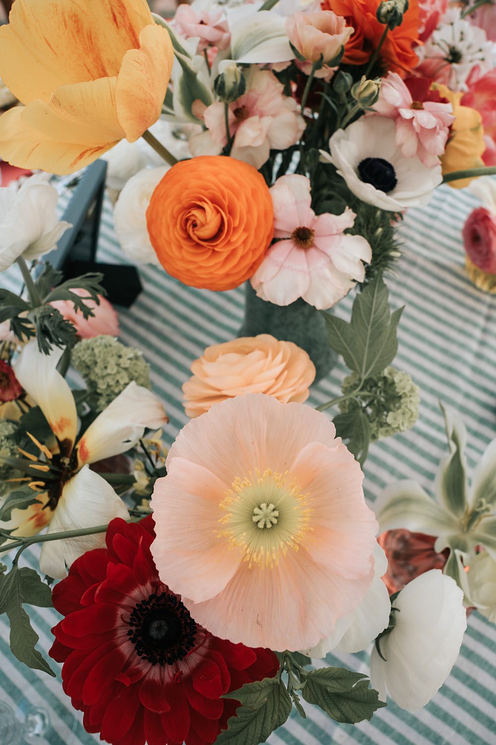 Cottagecore Wedding Ideas Melanie Barnfield Photography Centrepiece Flowers Colourful