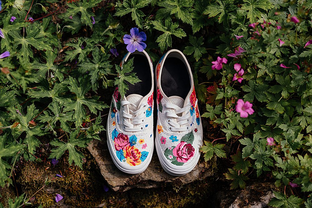 Fife Farm Wedding Joy Story Photo Bride Flower Trainers