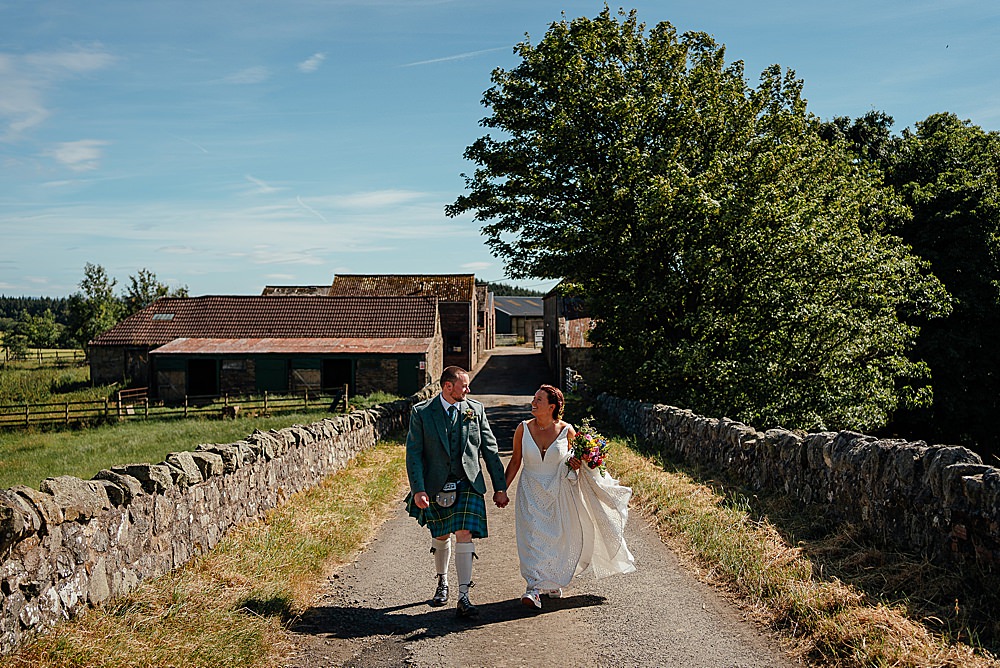 Fife Farm Wedding Joy Story Photo
