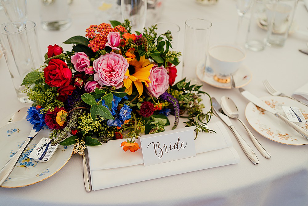 Fife Farm Wedding Joy Story Photo Place Setting Name Card