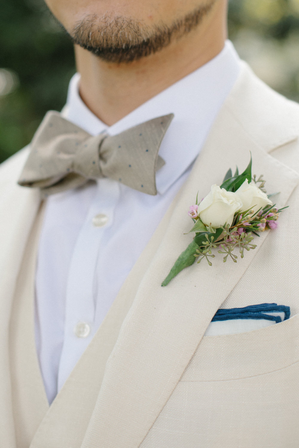 Keswick Vineyards Wedding The Smiths Photography Groom Buttonhole Flowers Bow Tie