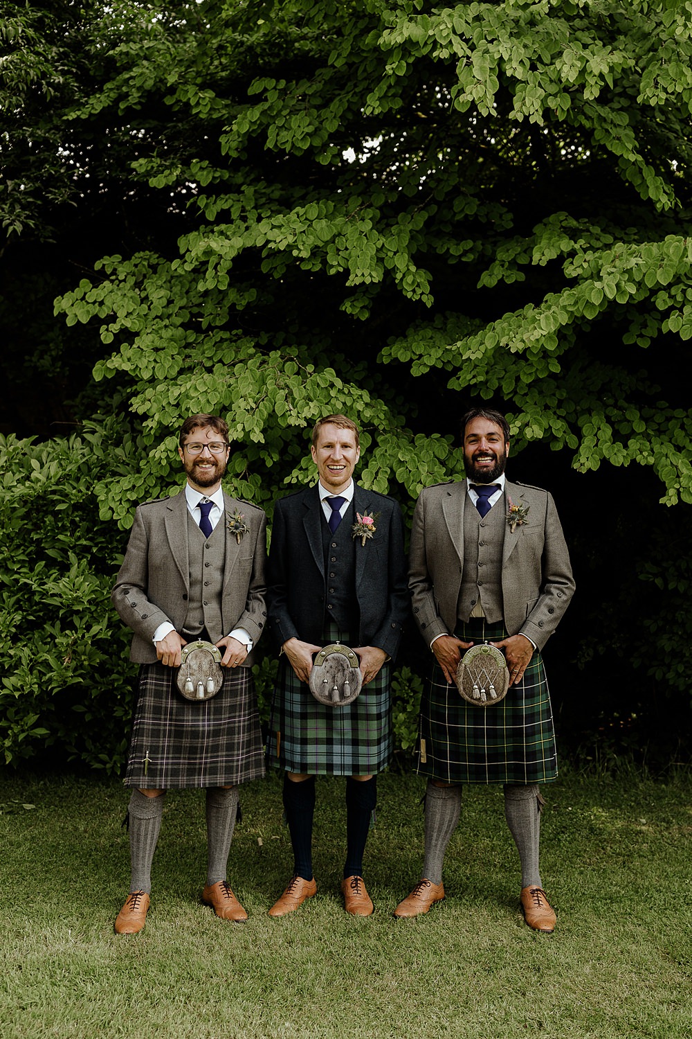 Perthshire Barn Wedding Nicola Stewart Photography Groom Groomsmen Kilts