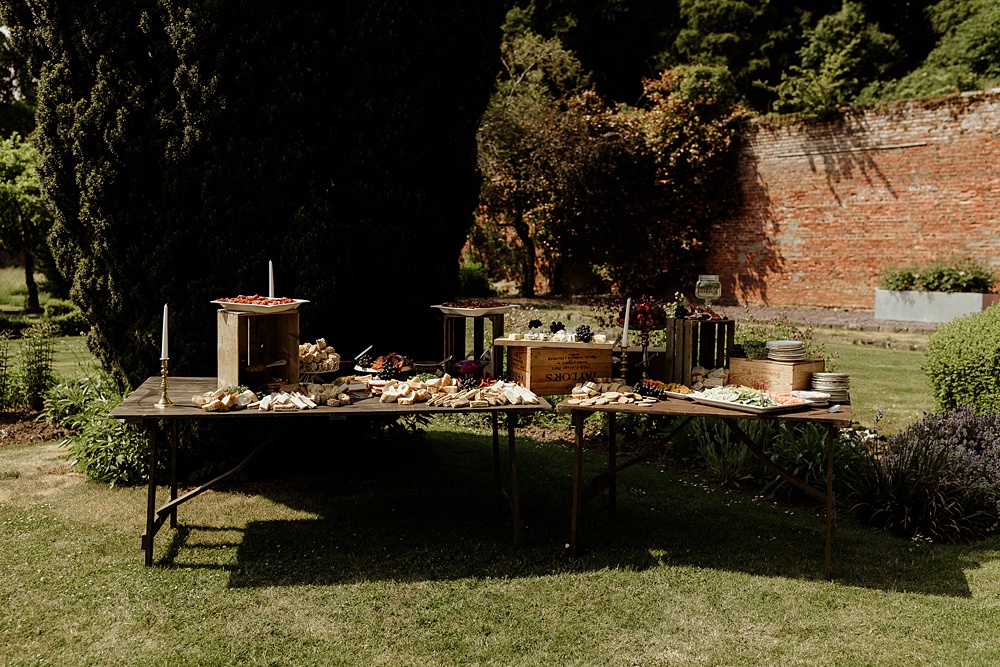 Perthshire Barn Wedding Nicola Stewart Photography Welcome Drinks Table Canapes