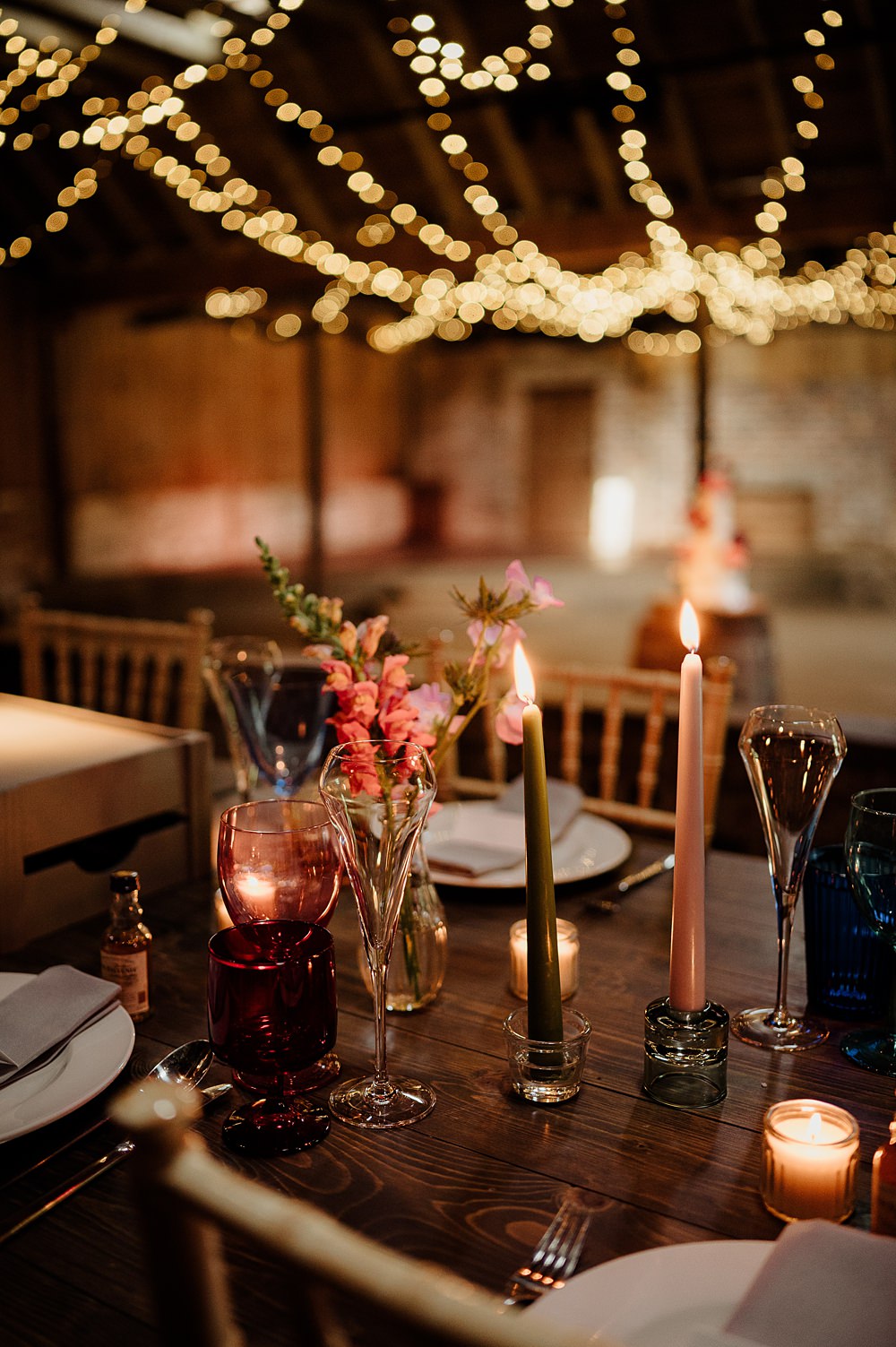 Perthshire Barn Wedding Nicola Stewart Photography Centrepiece Table Decor Flowers Candles