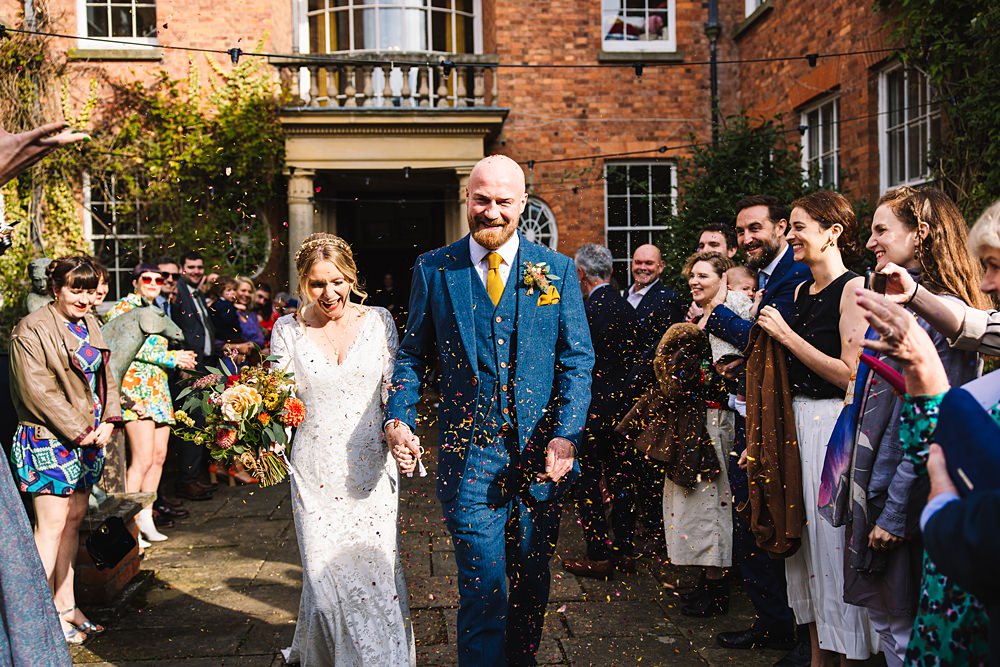 Shropshire Country House Wedding Kate Jackson Photography Confetti Throw