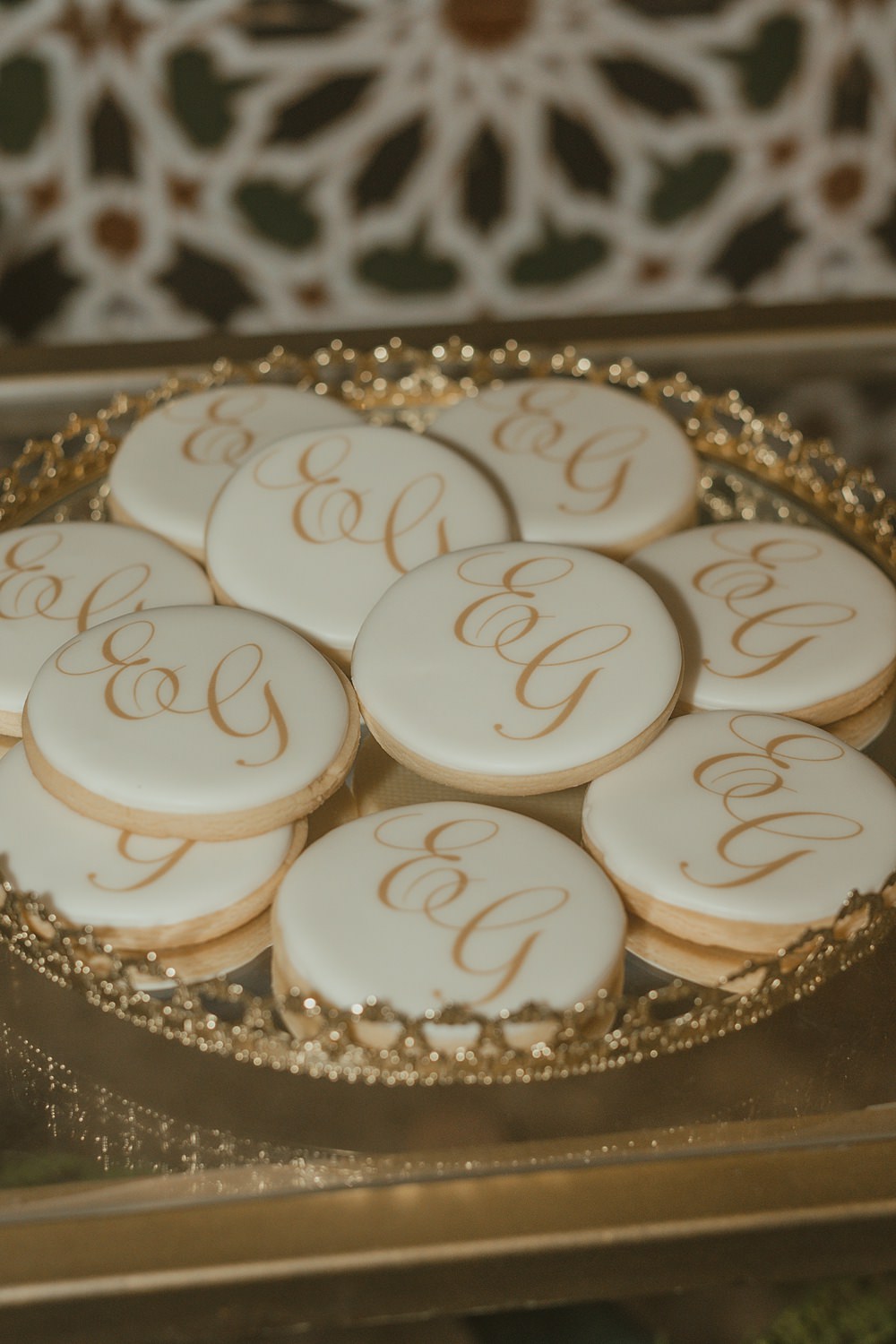 Son Julia Country House Wedding Wedding Adrian Restuccia Personalised Cookie Favours