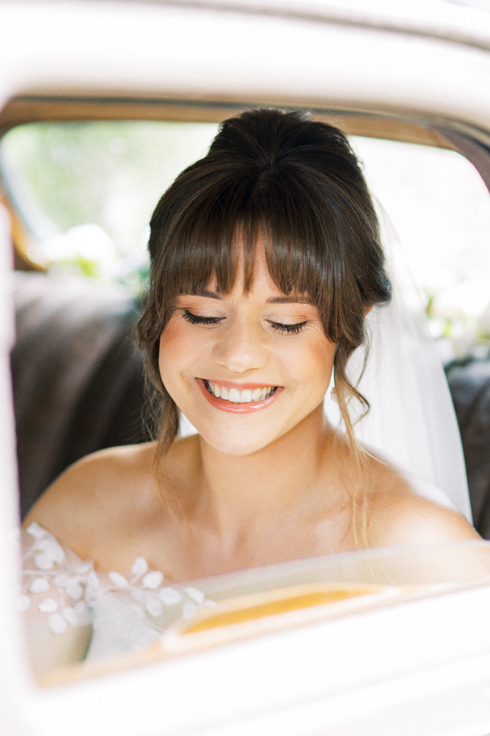 South Stoke Barn Wedding Gemma Vaughan Photography Bride Hair Up Do Fringe Makeup