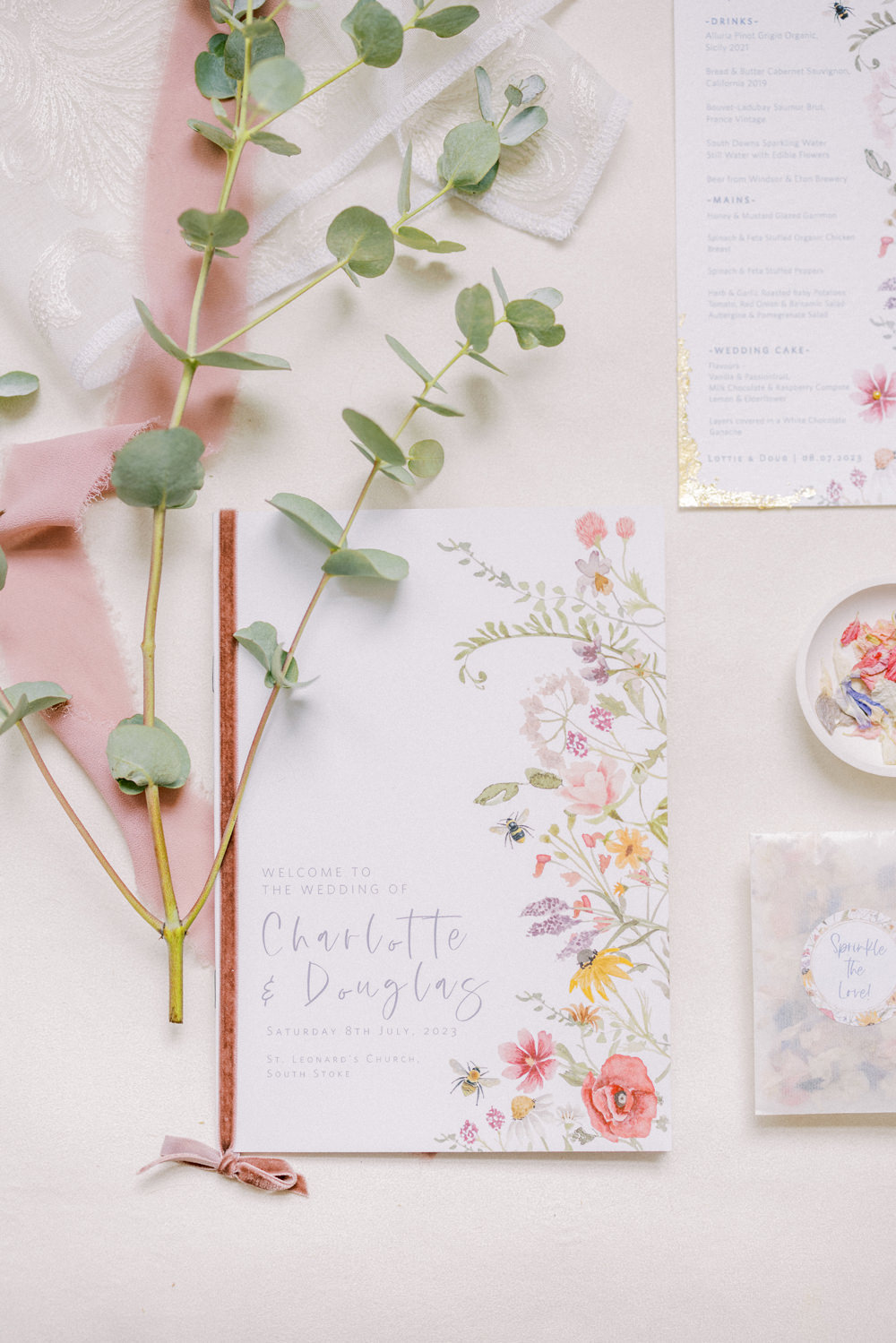 South Stoke Barn Wedding Gemma Vaughan Photography Floral Stationery Invite