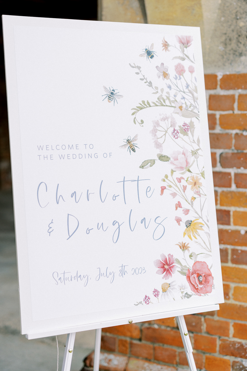 South Stoke Barn Wedding Gemma Vaughan Photography Floral Stationery Welcome Sign