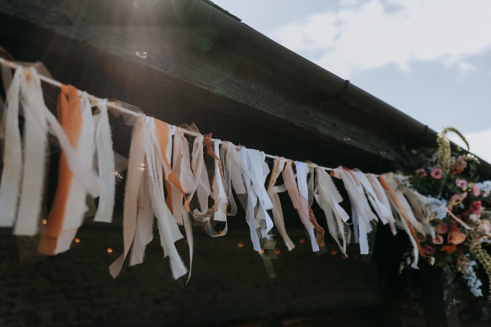 Rag Bunting Elmley Nature Reserve Wedding Chris Blackledge Photography