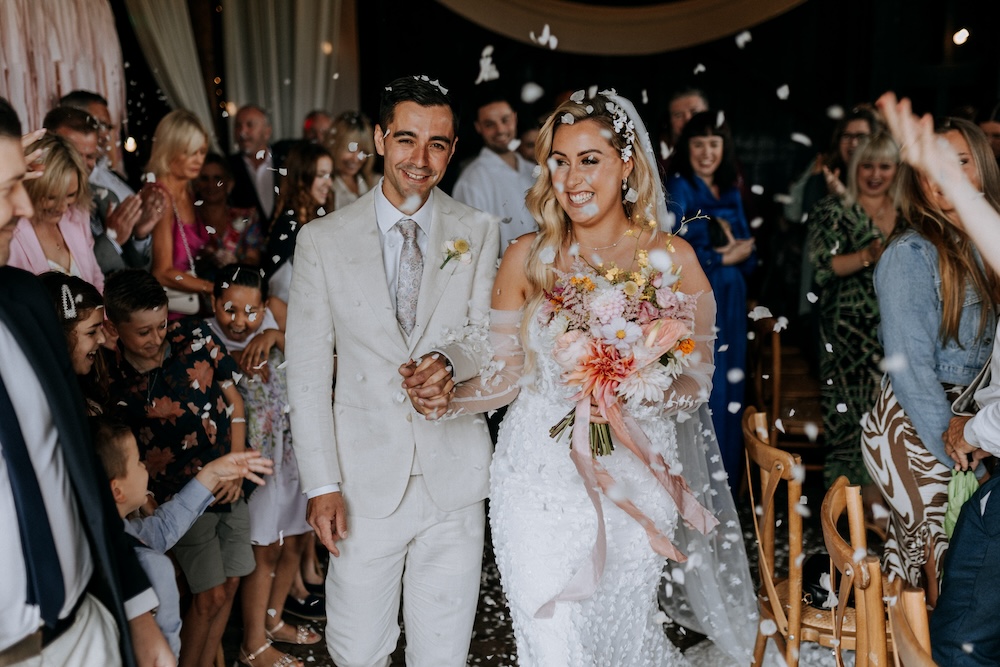 Elmley Nature Reserve Wedding Chris Blackledge Photography Confetti Throw