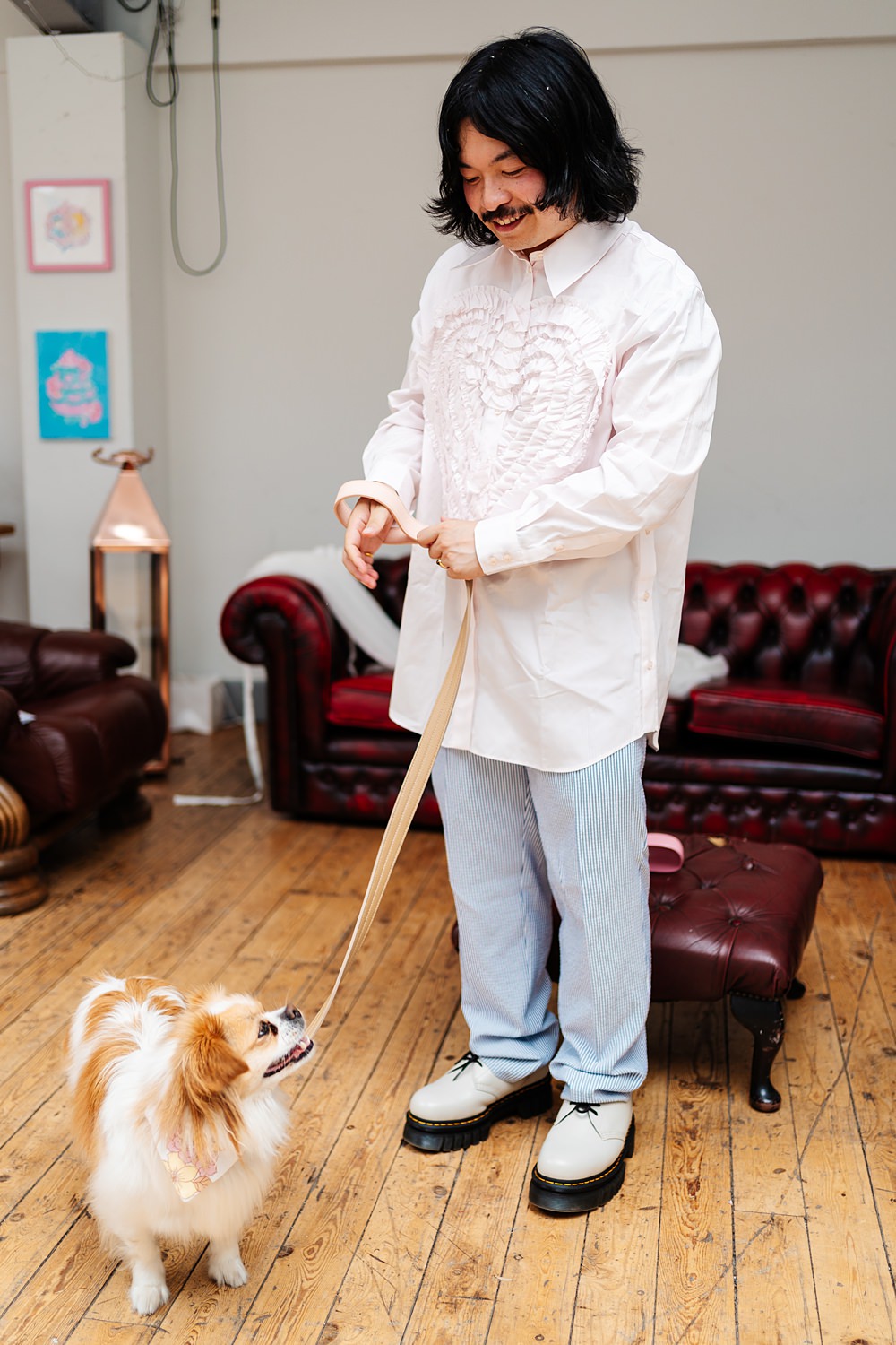 Lea Rowing Club Wedding Marianne Chua Photography Groom Heart Shirt
