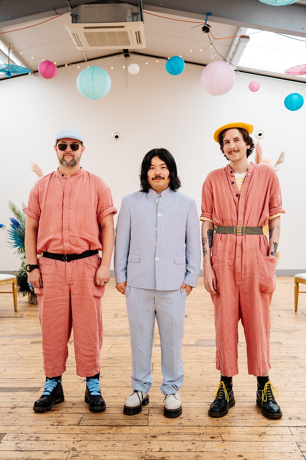 Lea Rowing Club Wedding Marianne Chua Photography Groom Nehru Suit Groomsmen Jumpsuits