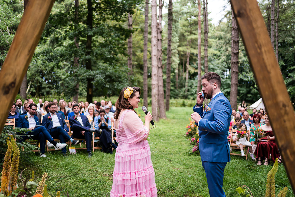 Pink Orange Disco Wedding Lisa and Neil Wedding Photography