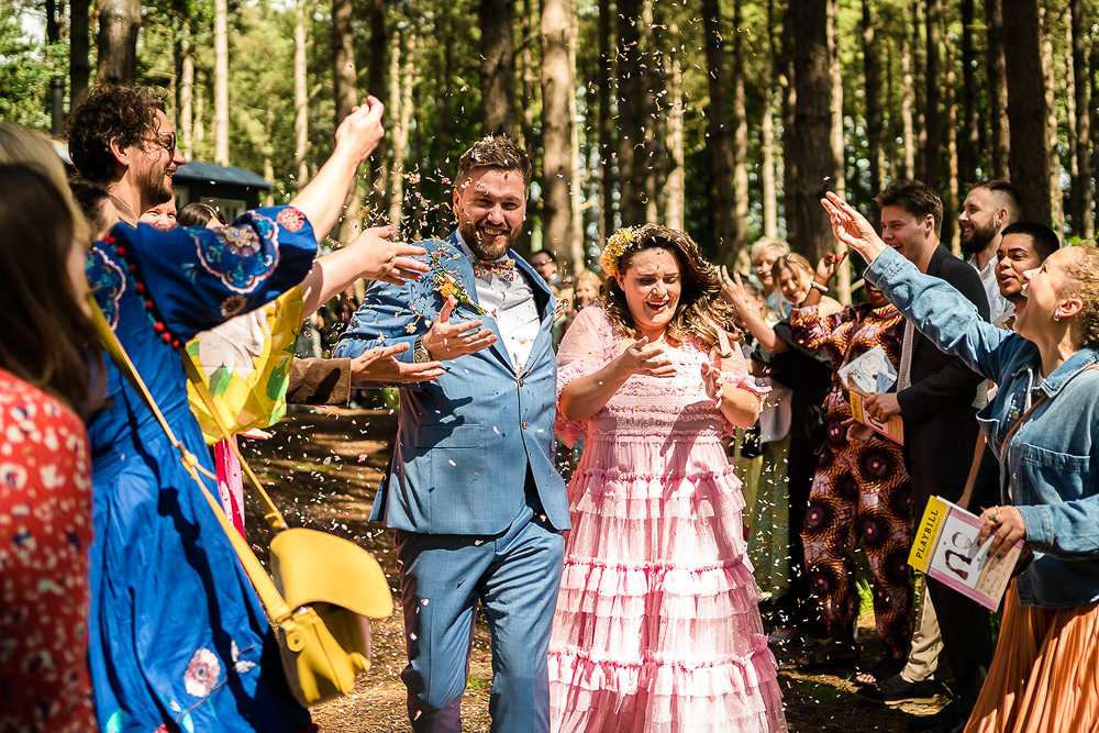 Pink Orange Disco Wedding Lisa and Neil Wedding Photography