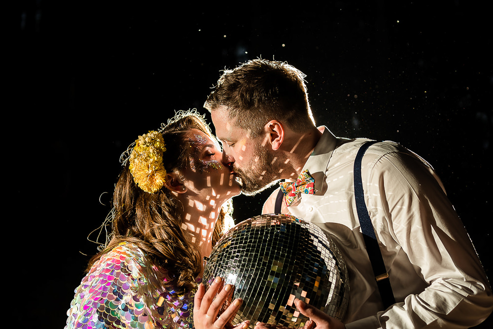 Pink Orange Disco Wedding Lisa and Neil Wedding Photography