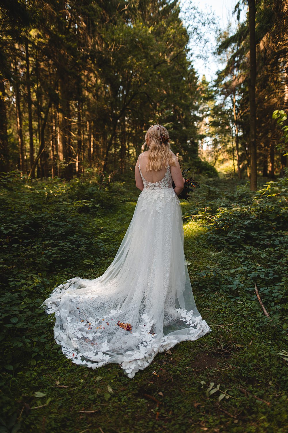 Camp Katur Wedding Alex Bates Photography Dress Gown Bride Bridal Lace Train